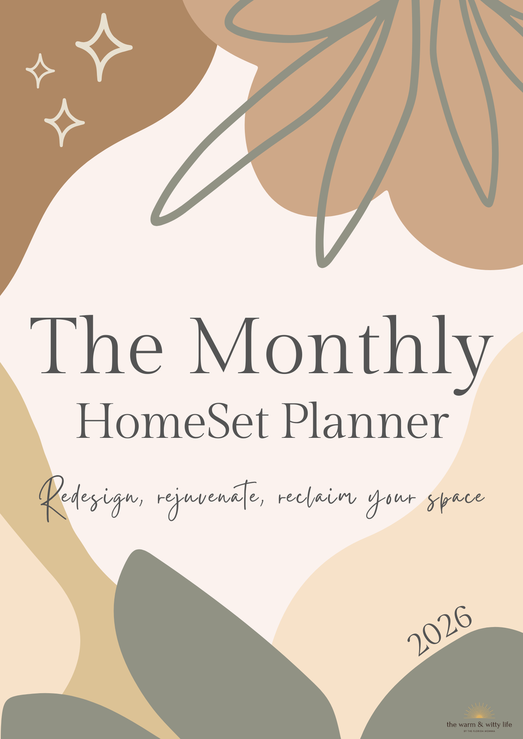 Monthly HomeSet Planner - Digital Download